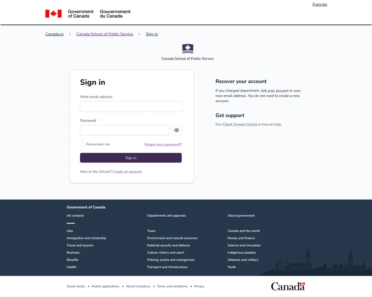 Redesigned account sign-in experience