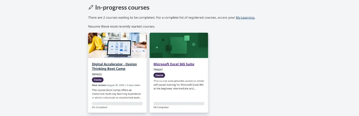 Final in-progress course card validated with learners