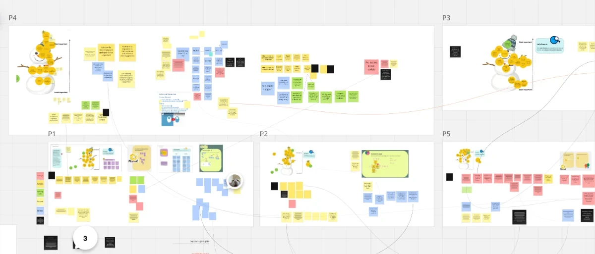 Workshop and research affinity mapping session