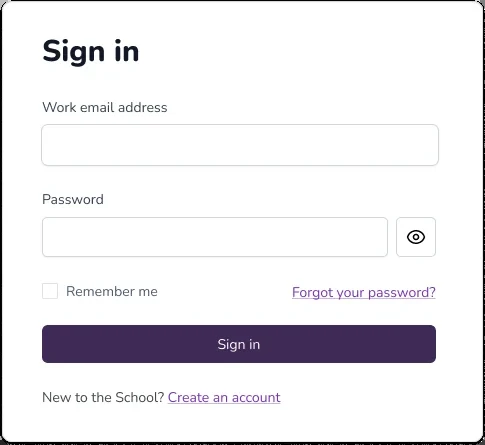 Screenshot of the Account Management refresh sign-in experience